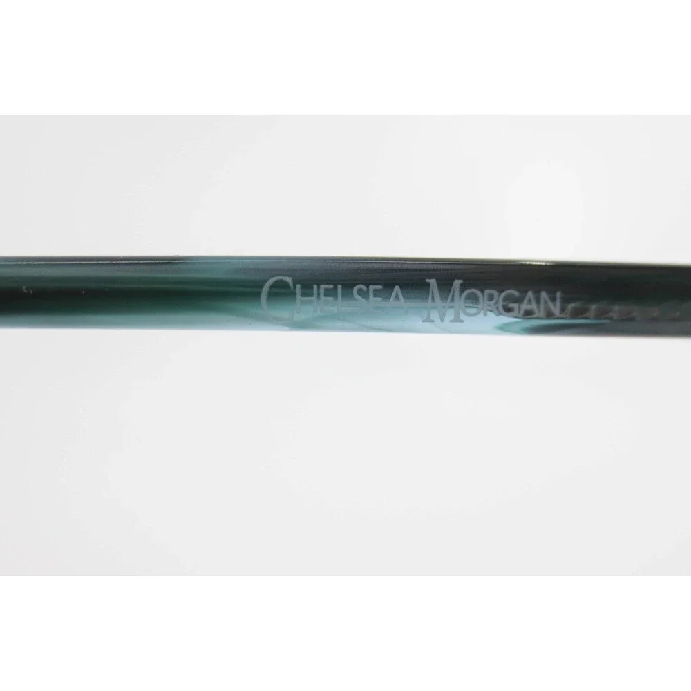 Chelsea Morgan CMM 7001 GR Teal Grey Cat Eye Eyeglasses Frames 49-15-130